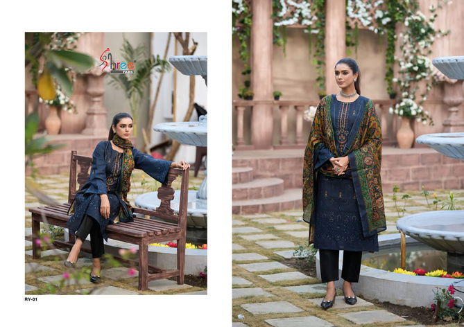 Riwayat Vol 1 By Shree Fab Ry-01 To Ry-06 Series Pakistani Suits Catalog 